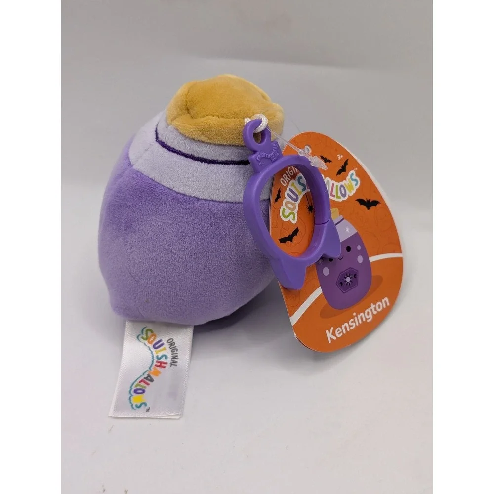 Squishmallow Kensington Magic Potion Bottle Halloween Clip On Plush 3.5 Inch NWT